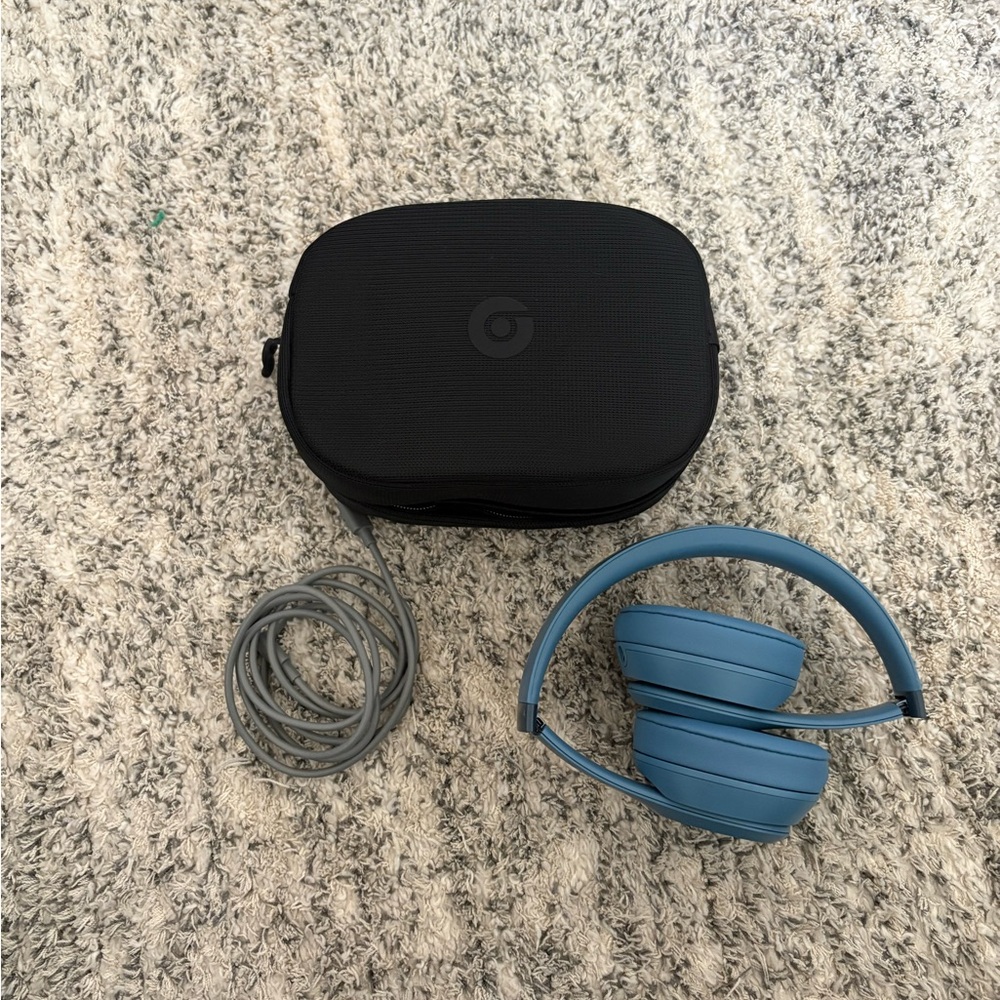Blue Bose headphones